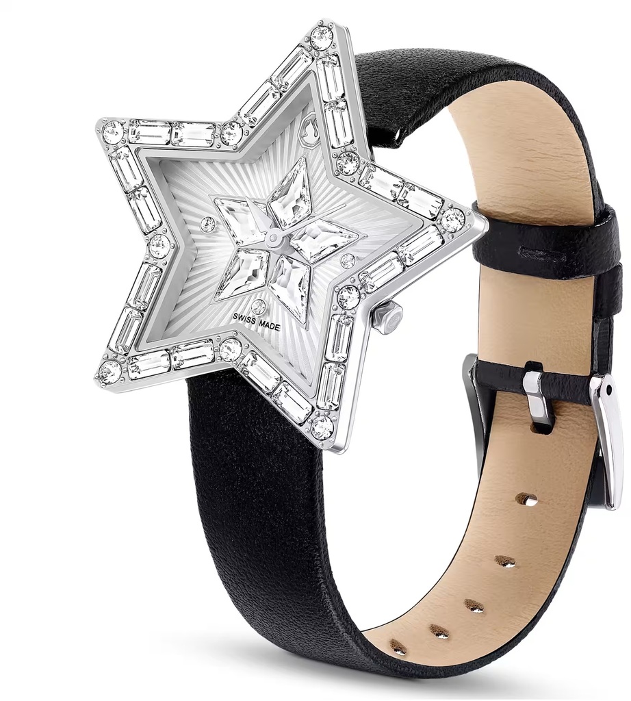 SWAROVSKI　Symbolica Star ウォッチ Symbolica Star watch, Swiss Made, Star, Leather strap, White